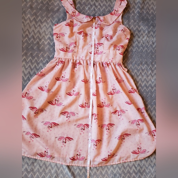 Xhilaration pink swan mini dress - Picture 3 of 10